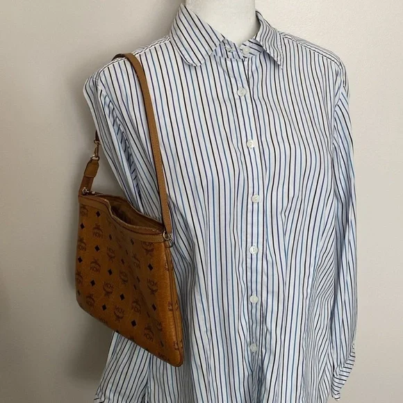 MCM Brown Monogram shoulder Bag - Picture 14 of 14